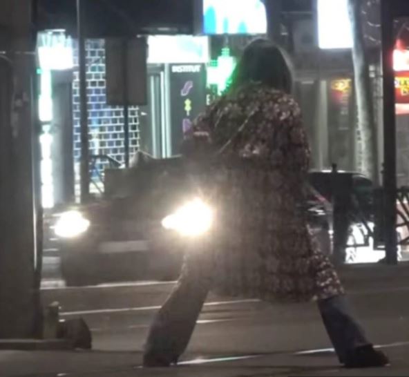 Ana šeta po šinama