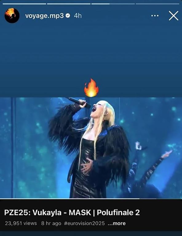 Vukayla Vojažova objava na instagramu