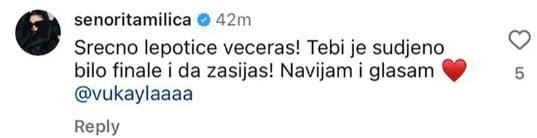 milica pavlović podrška Vukayli na PZE