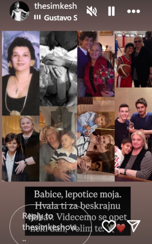 Simon Karić objava o baki Hafi Karić