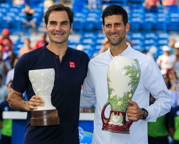 Novak Đoković i Rodžer Federer u Sinsinatiju.