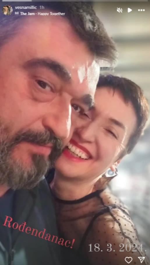 Milorad Milinković sa Vesnom Milićem