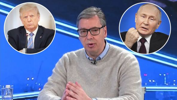 Aleksandar Vučič, Donald Tramp, Vladimir Putin