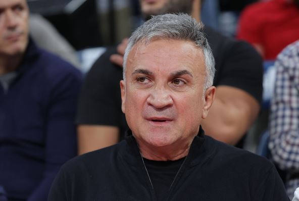 Srđan Đoković na utakmici KK Crvena zvezda.