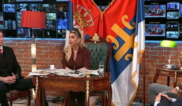 Jovana Jeremić u studiju Pinka