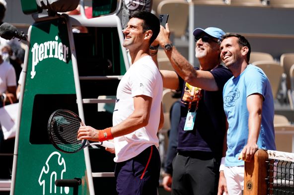 Novak Đoković i Karlos Gomez Erera, poznatiji kao Čarli.