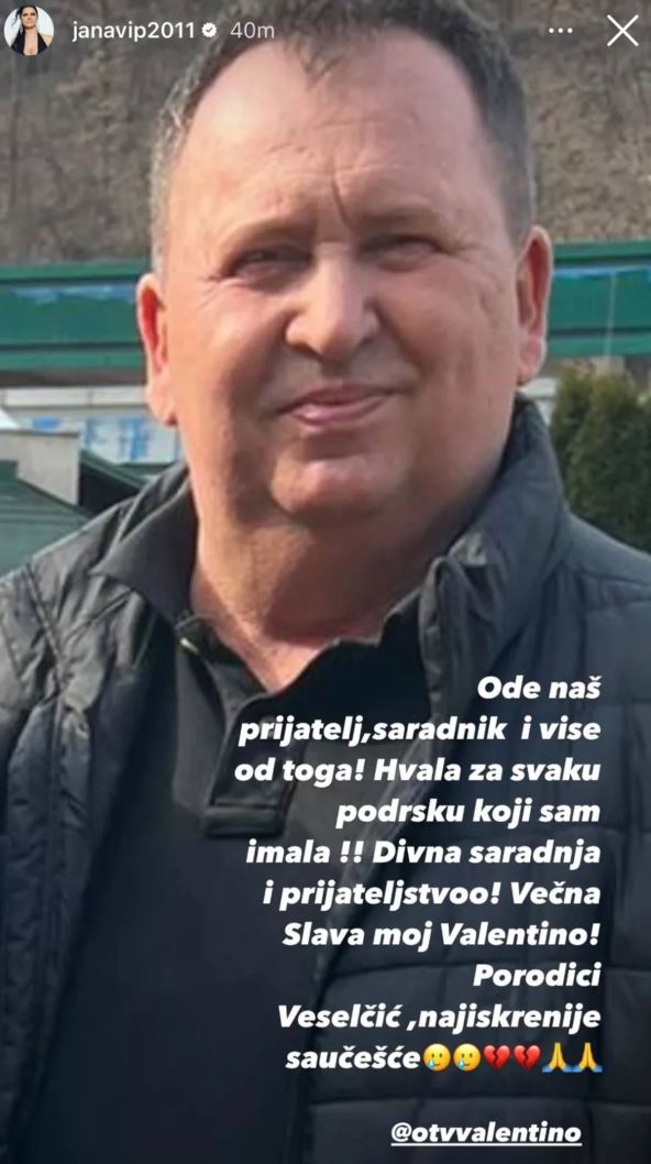 Jana se oprostila od Dragana Veselčića