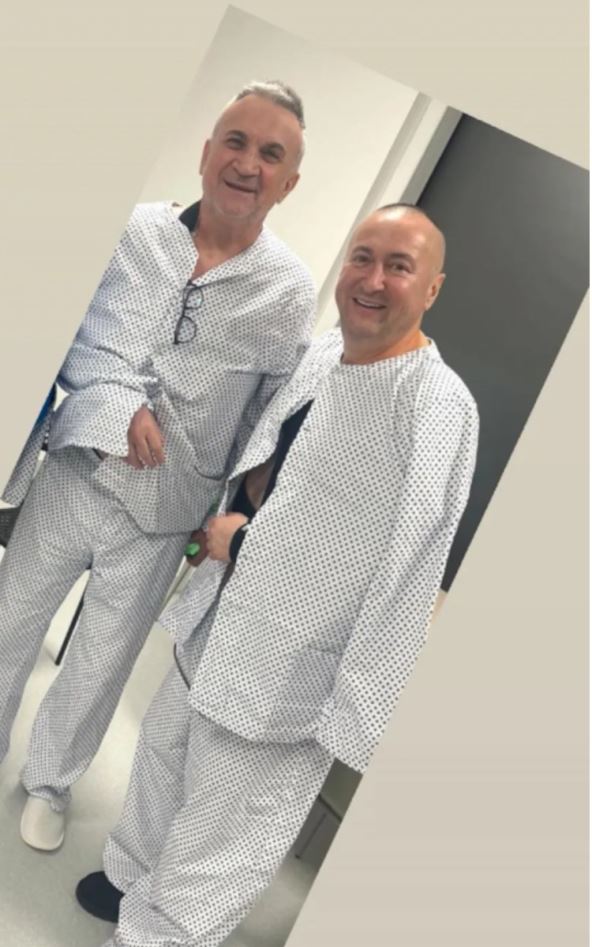 Srđan Đoković i Đani u bolnici u bolničkim pidžamama