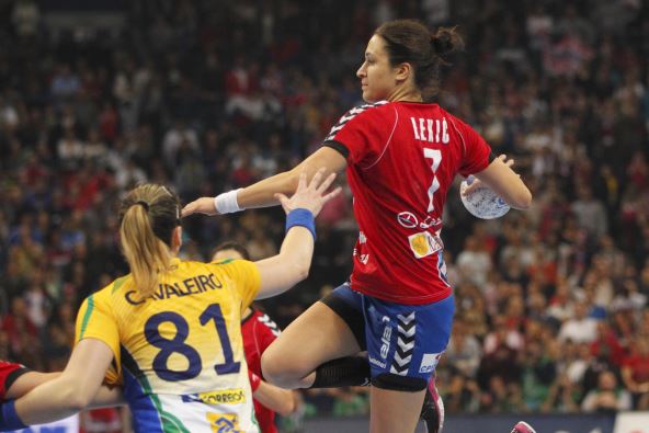 Andrea Lekić na utakmici Svetskog prvenstva protiv Brazila