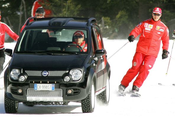 Mihael Šumaher na skijanju