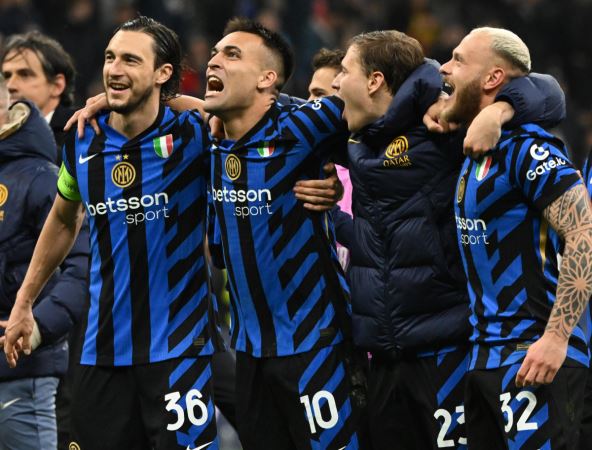Slavlje igrača Intera u Ligi šampiona