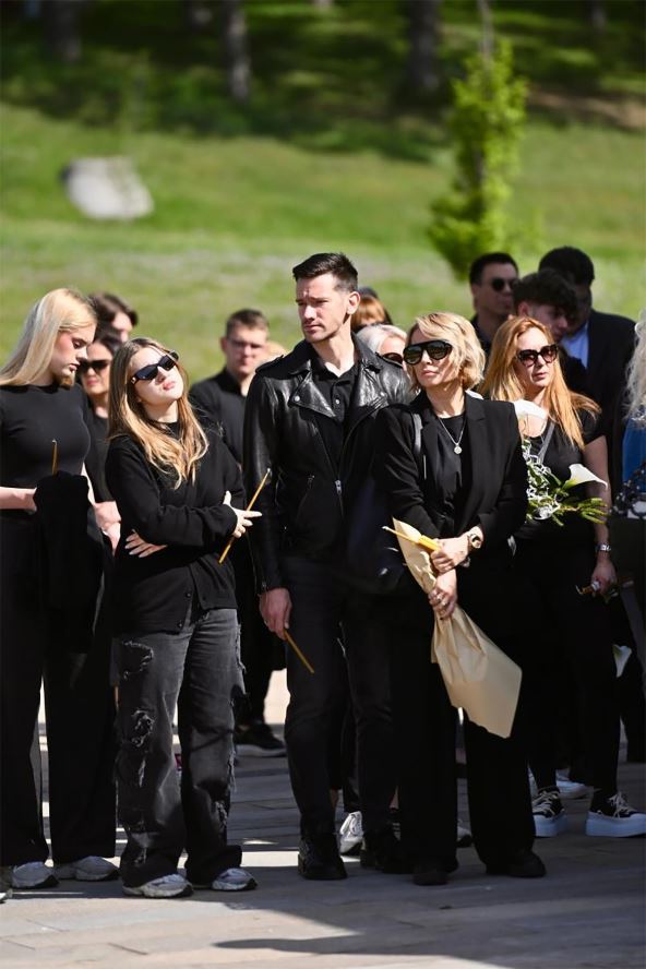 Goca Tržan na sahrani Daniele Boračeve