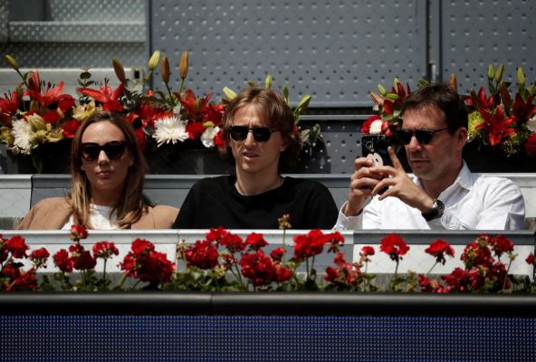 Luka Modrić na Novakovom meču