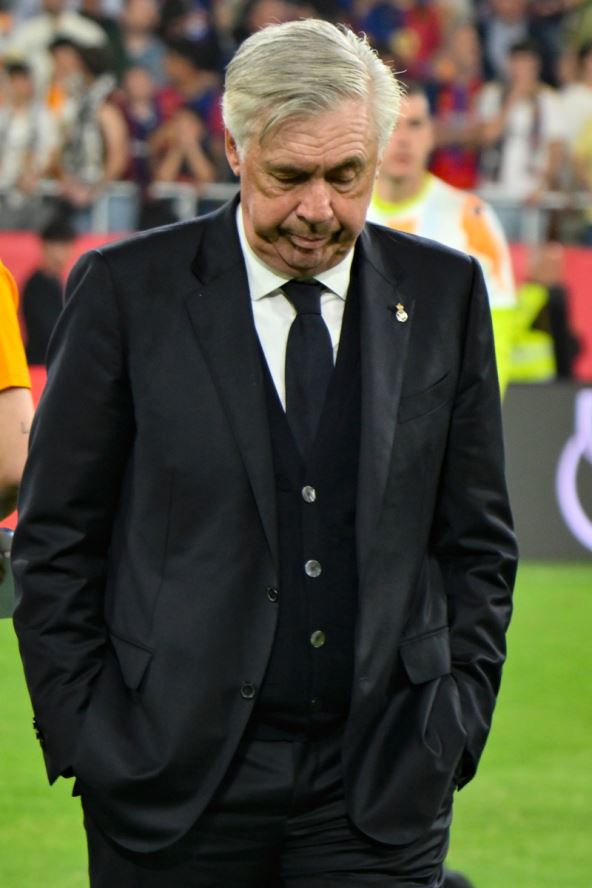 Karlo Anćeloti trener Reala u porazu u finalu Kupa kralja