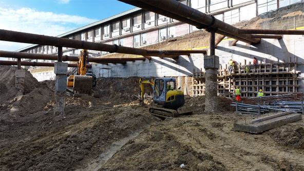 Radovi na podzemnoj garaži u Skerlićevoj ulici