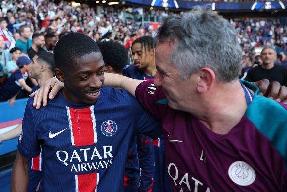 Usman Dembele i Luis Enrike.