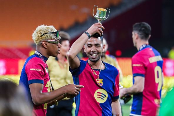 Lamin Jamal i njegov otac Munir Nasraui