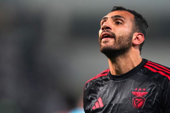 Vangelis Pavlidis napadač Benfike na utakmici