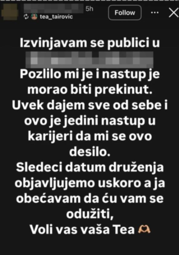 Tei pozlilo na nastupu