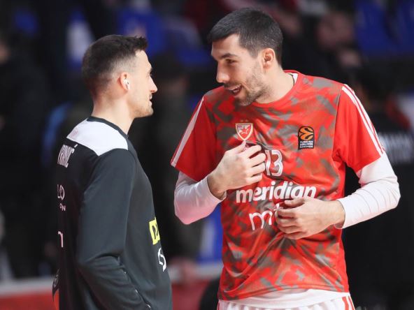 Nekadašnji košarkaš Aleksa Avramović i igrač Crvene zvezde Ognjen Dobrić.