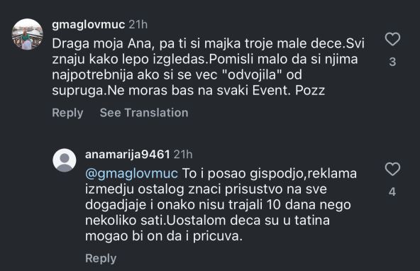 Ana Ivanović komentar