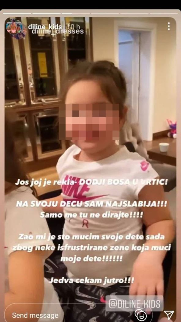 Dea ćerka Dijane Dilajn prošla je pakao u vrtiću