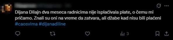 Dijana nije isplaćivala plate radnicima