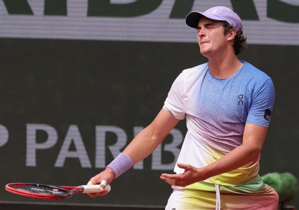 Žoao Fonseka tuguje na Rolan Garosu