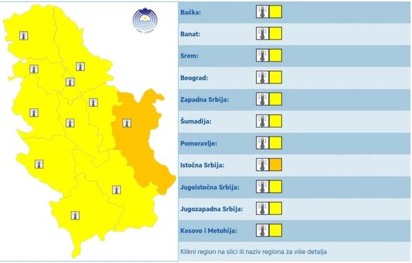 Žuti i narandžasti meteoalarm zbog ekstremno visokih temperatura u sredu.jpg