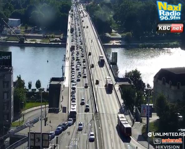 Velike gužve u Beogradu, Slavija stoji