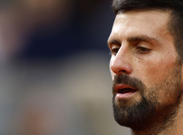 Novak Đoković na Rolan Garosu.