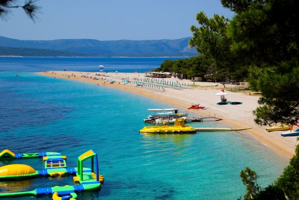 Zlatni rat plaža u Hrvatskoj.