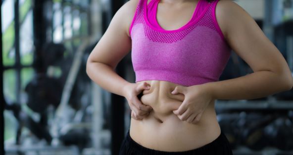 Višak vode na stomaku.