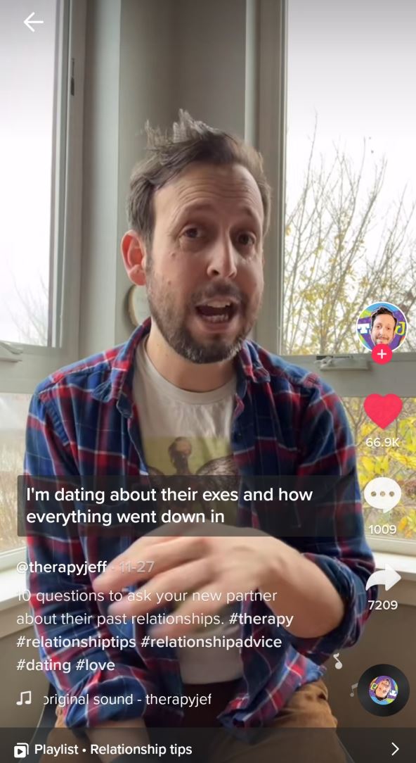Džef terapeut, kako se predstavlja na TikToku kaže da na početku svake veze morate postaviti ovih 10 pitanja.