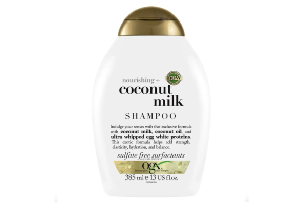 OGX Nourishing + šampon bez sulfata.