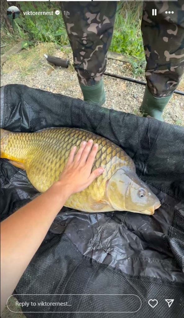 riba koju je ulovio Viktor Živojinović