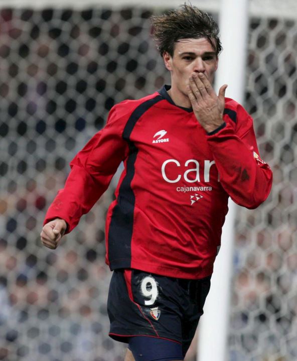 Savo Milošević slavi gol za Osasunu protiv Real Madrida