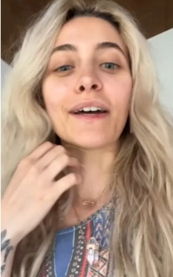 Paris Džekson slika sa Instagrama