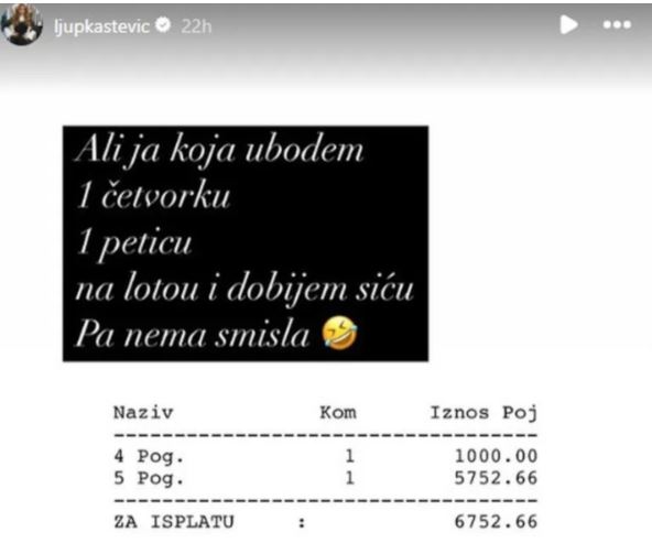 Ljupka Stević Loto dobitak
