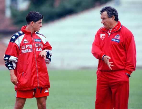 Perica Ognjenović i Vojin Lazarević na treningu Zvezde