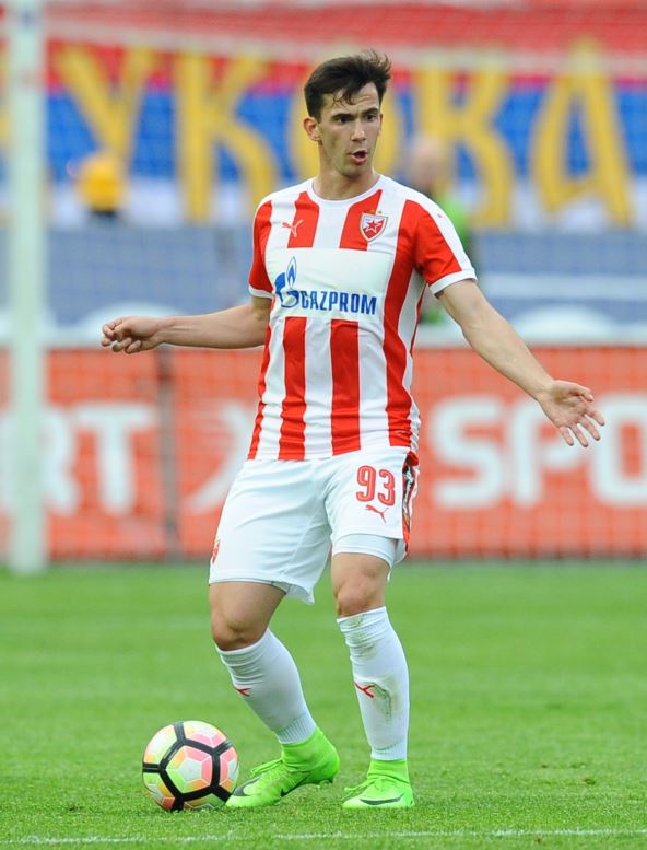 Marko Poletanović u dresu Crvene zvezde