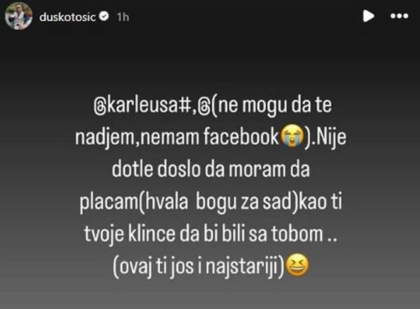 Duško Tošić o Jeleni Karleuši