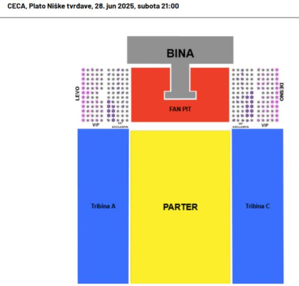 Ceca Ražnatović karte za koncert u Nišu sa sajta