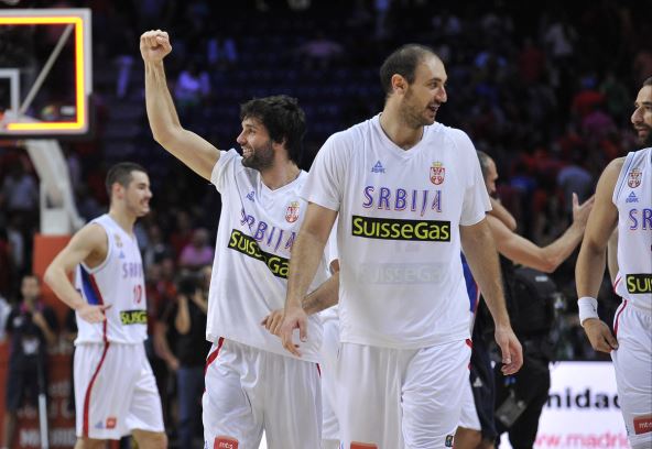 Miloš Teodosić i Nenad Krstić