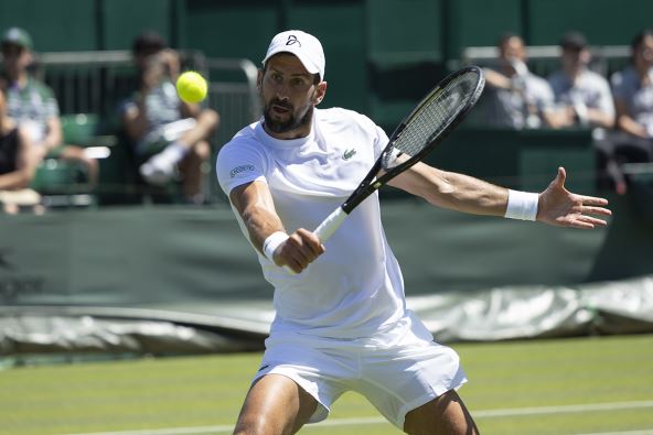 Novak Đoković na Vimbldonu.