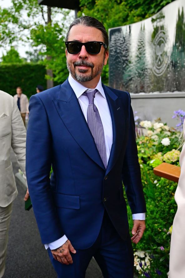 Dejv Grol sa ženom na Vimbldonu