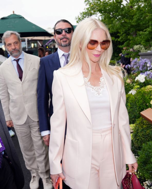 Dejv Grol sa ženom na Vimbldonu