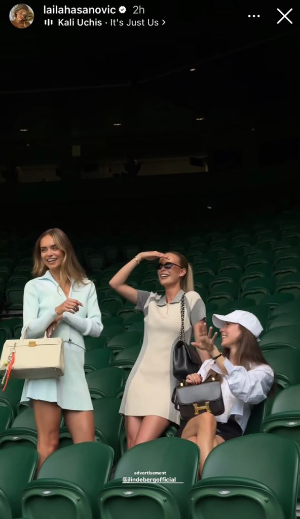 Lejla Hasanović sa prijateljicama na Vimbldonu
