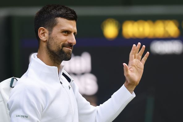 Novak Đoković na Vimbldonu.