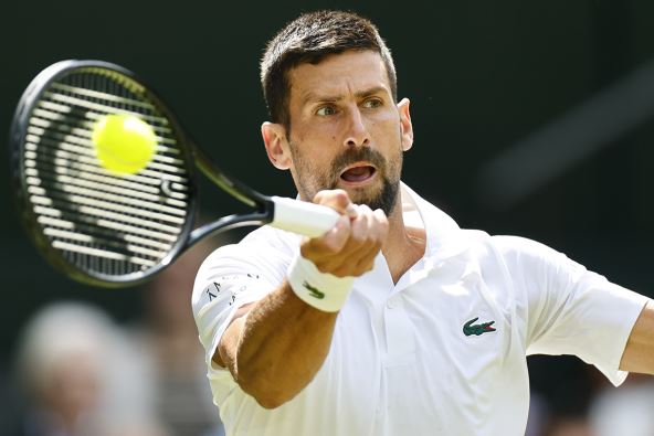 Novak Đoković na Vimbldonu.